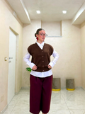 Gilet lana penttinata