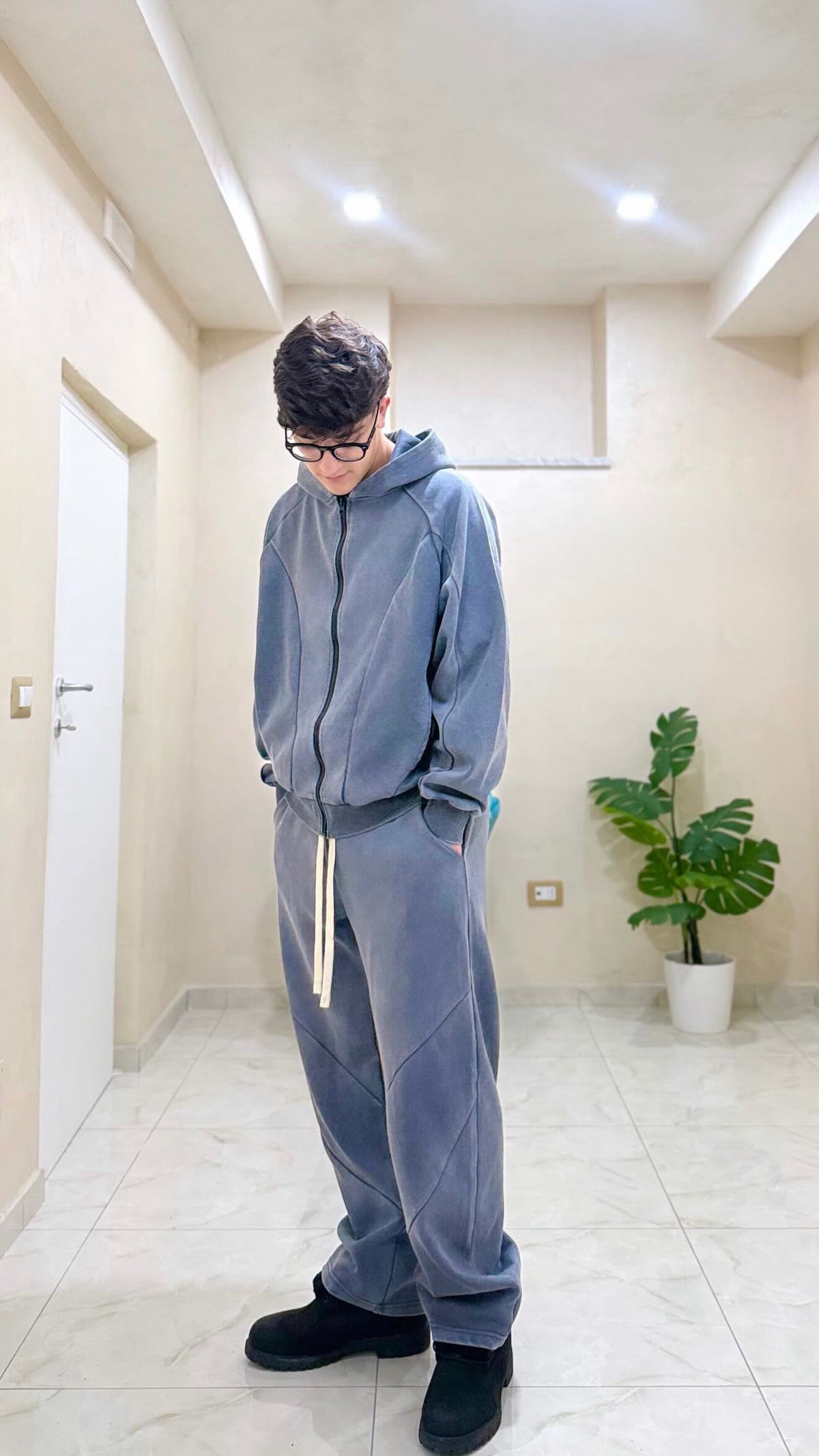 Tuta intera zip