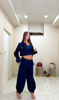 Coordinato denim scuro 3 pezzi