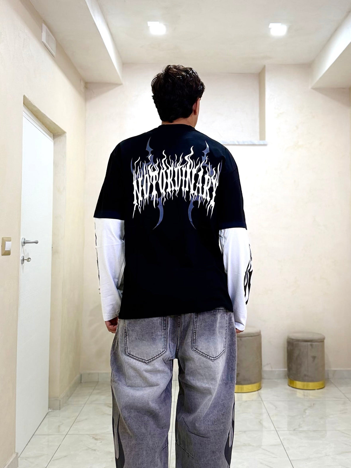 T-shirt long On Fire