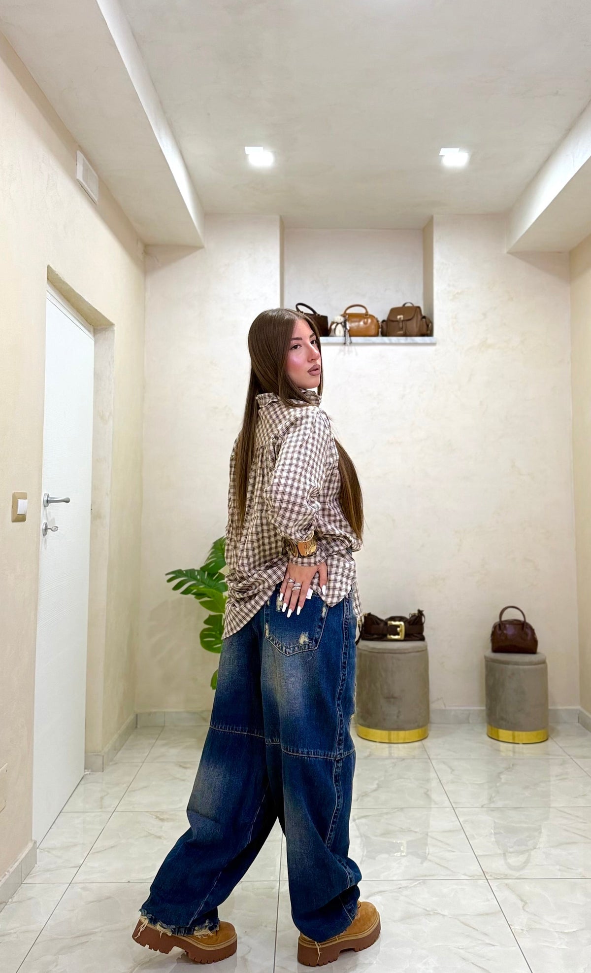 Jeans baggy sabb strappato