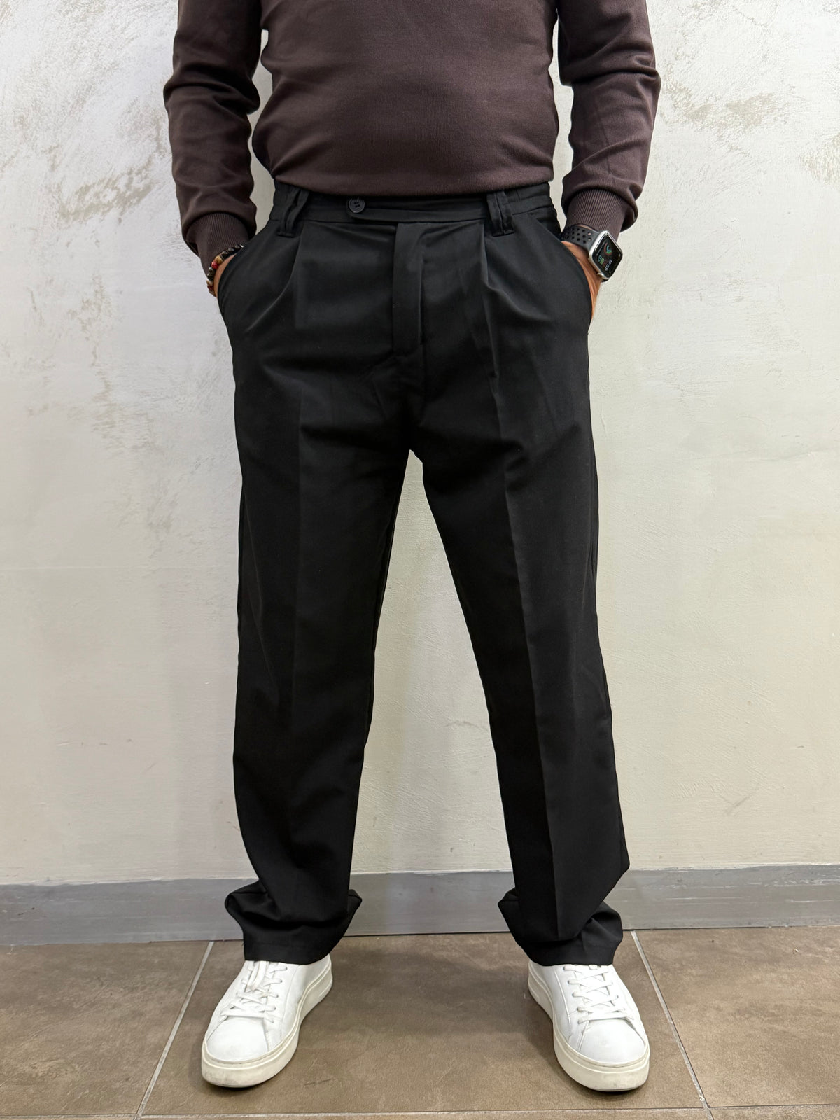 Pantalone gamba larga