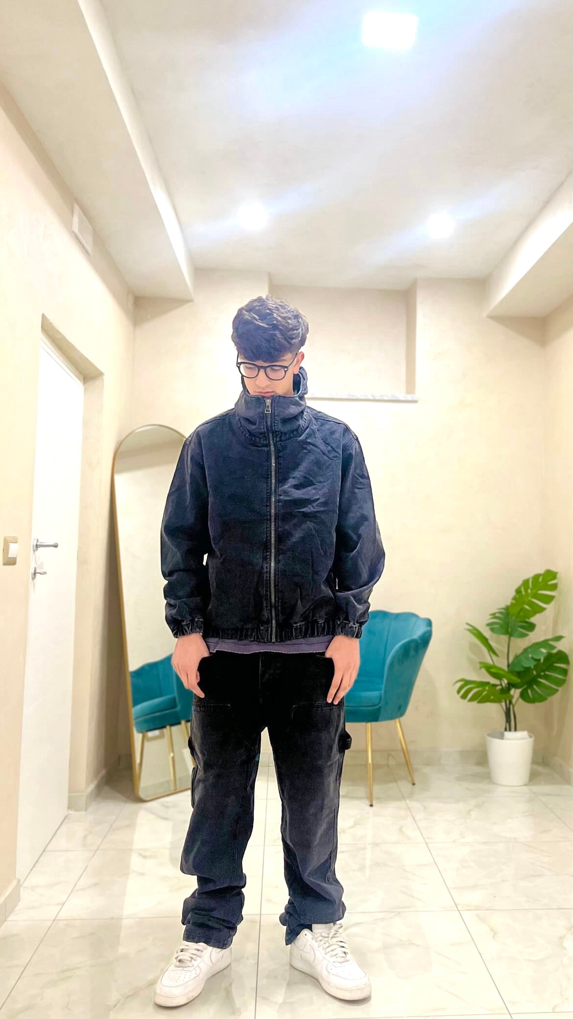 Coordinato jeans black