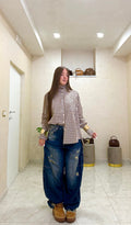 Jeans baggy sabb strappato