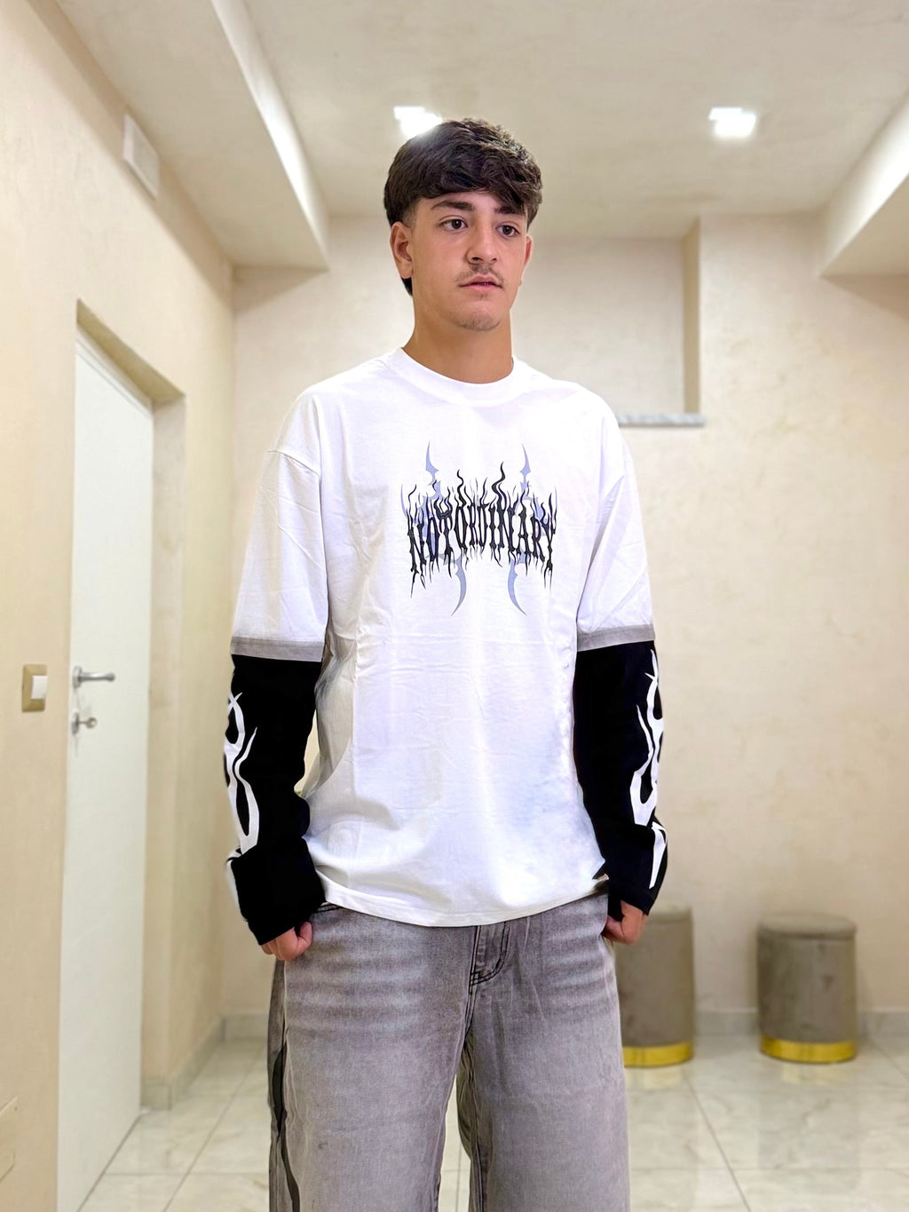 T-shirt long On Fire