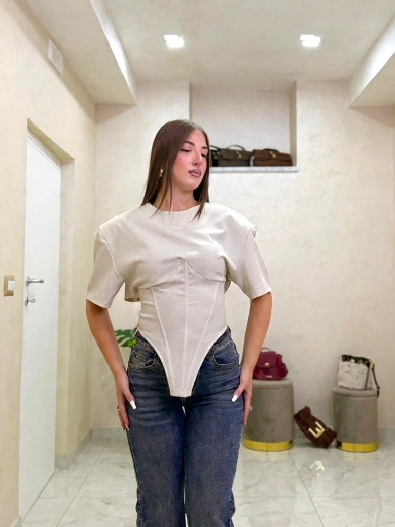T-shirt a corset