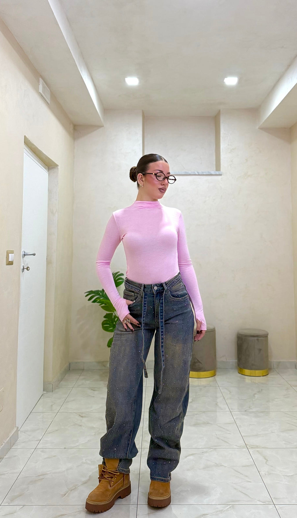Jeans sabb brillantinè F23