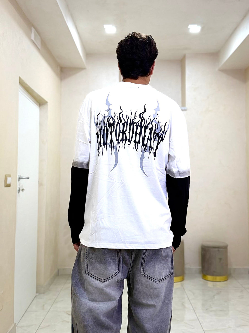 T-shirt long On Fire