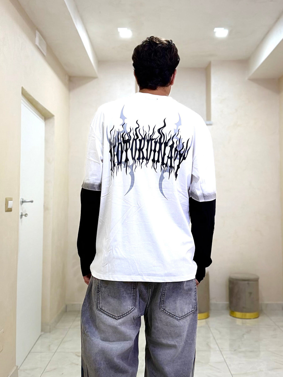 T-shirt long On Fire
