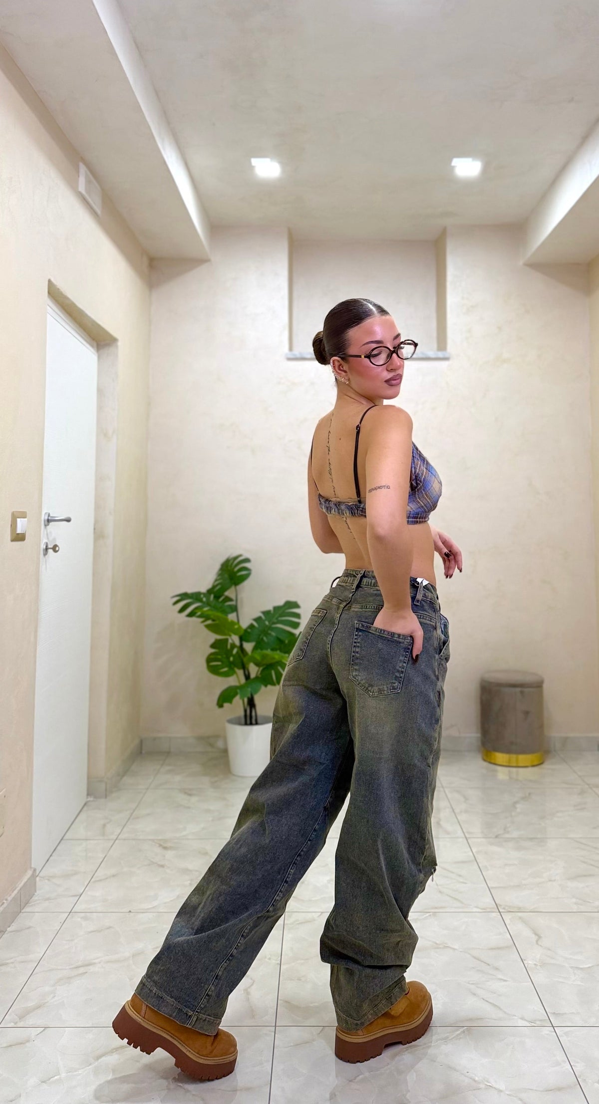 Jeans baggy Asymmetric 8303