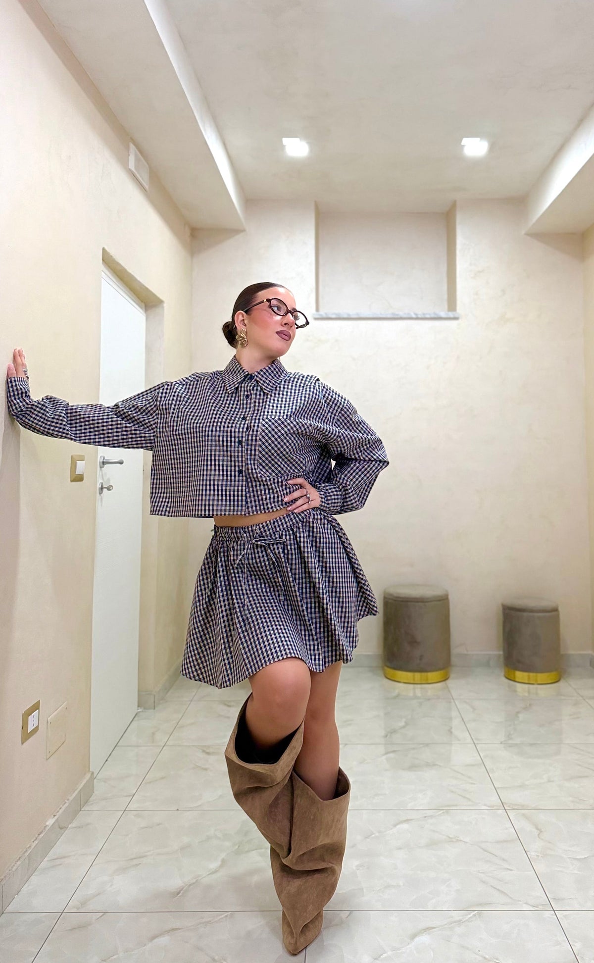 Coordinato quadretti