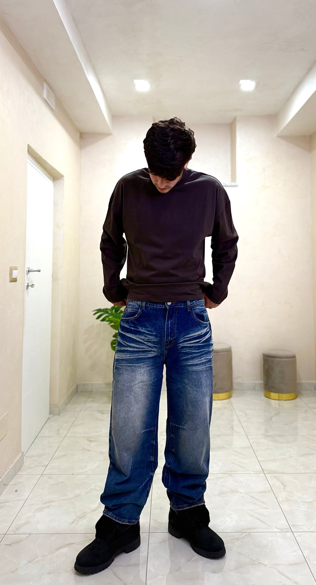 Jeans baggy denim/sabb 8823