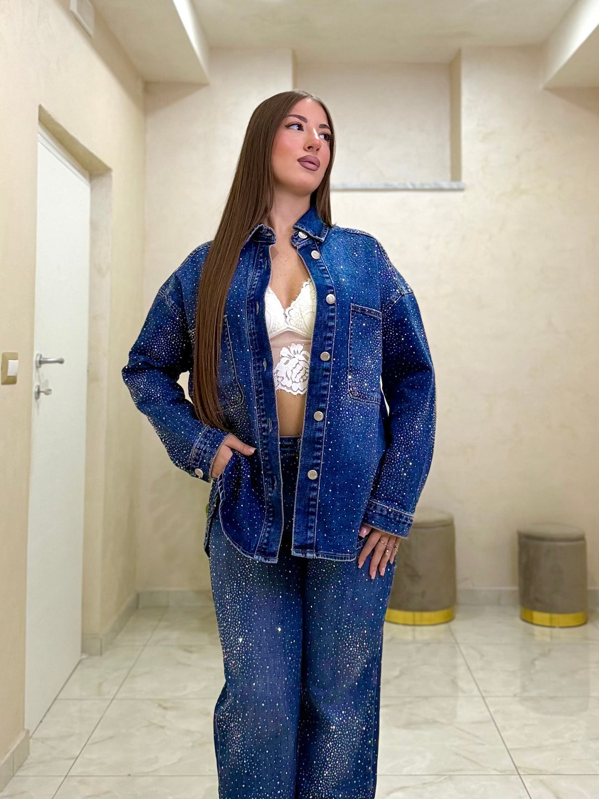 Camicia denim luxury