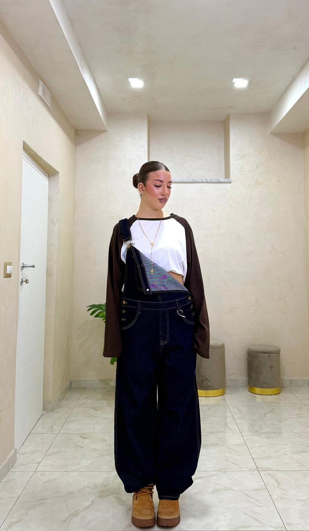 Salopette denim lavaggio 0